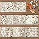16 Stück Kunststoff Schablonen Set,abstrakte Schichtschablone wiederverwendbare geometrische Malschablonen Schablonen Malen ürScrapbooking,für Boden,Möbel Wandgestaltung Deko,DIY Scrapbooking Handwerk