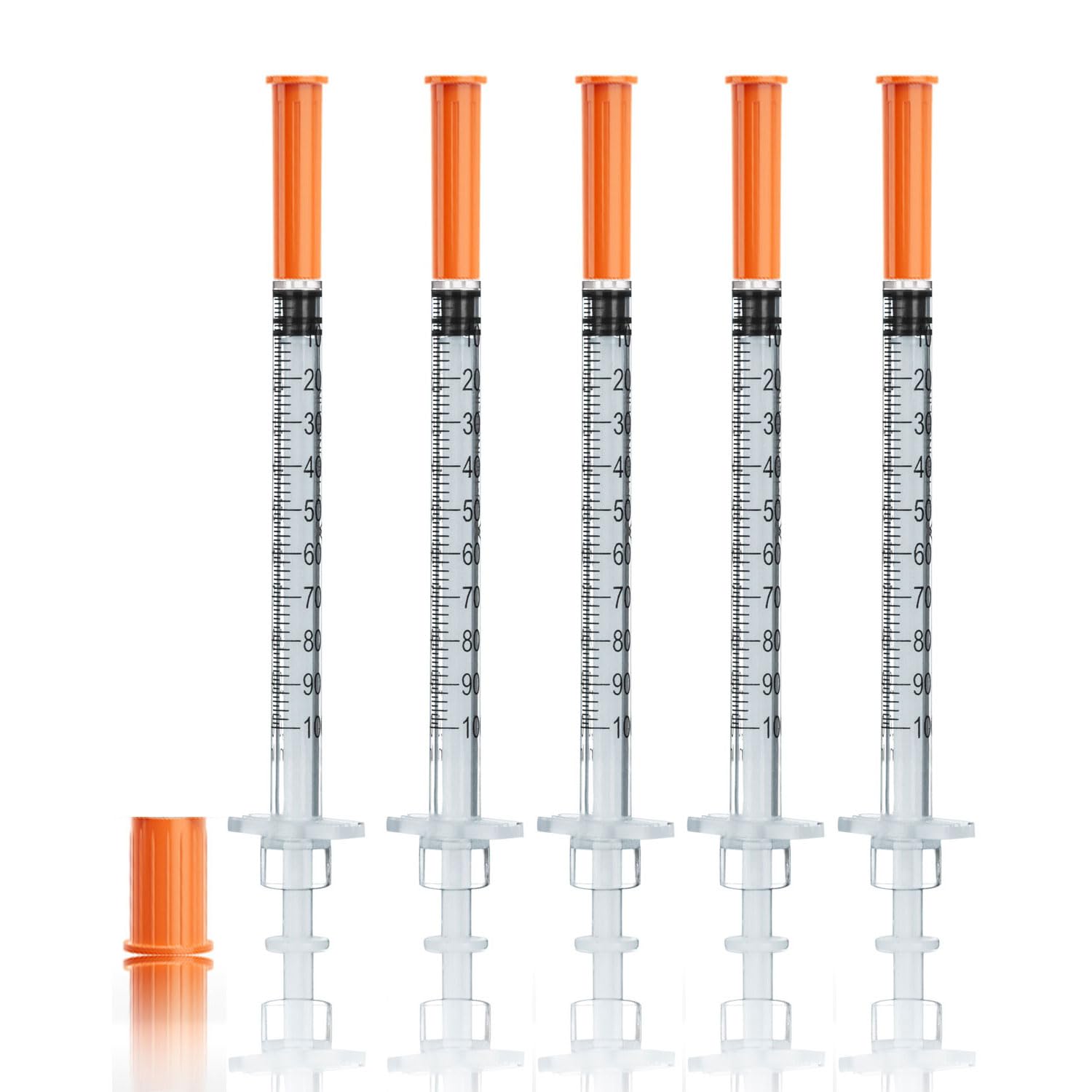 Lab Needles - 100 U-100 31G 1ml Syringes -7 Lab Needles - 100 U-100 31G 1ml Syringes -7