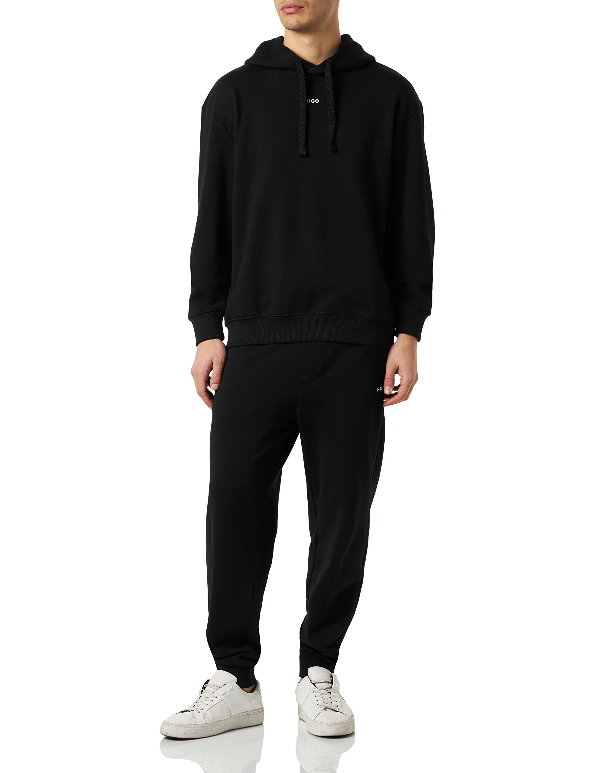 HUGO Mens Tracksuit DapoDayote Cotton tracksuit set in a relaxed fit with logo