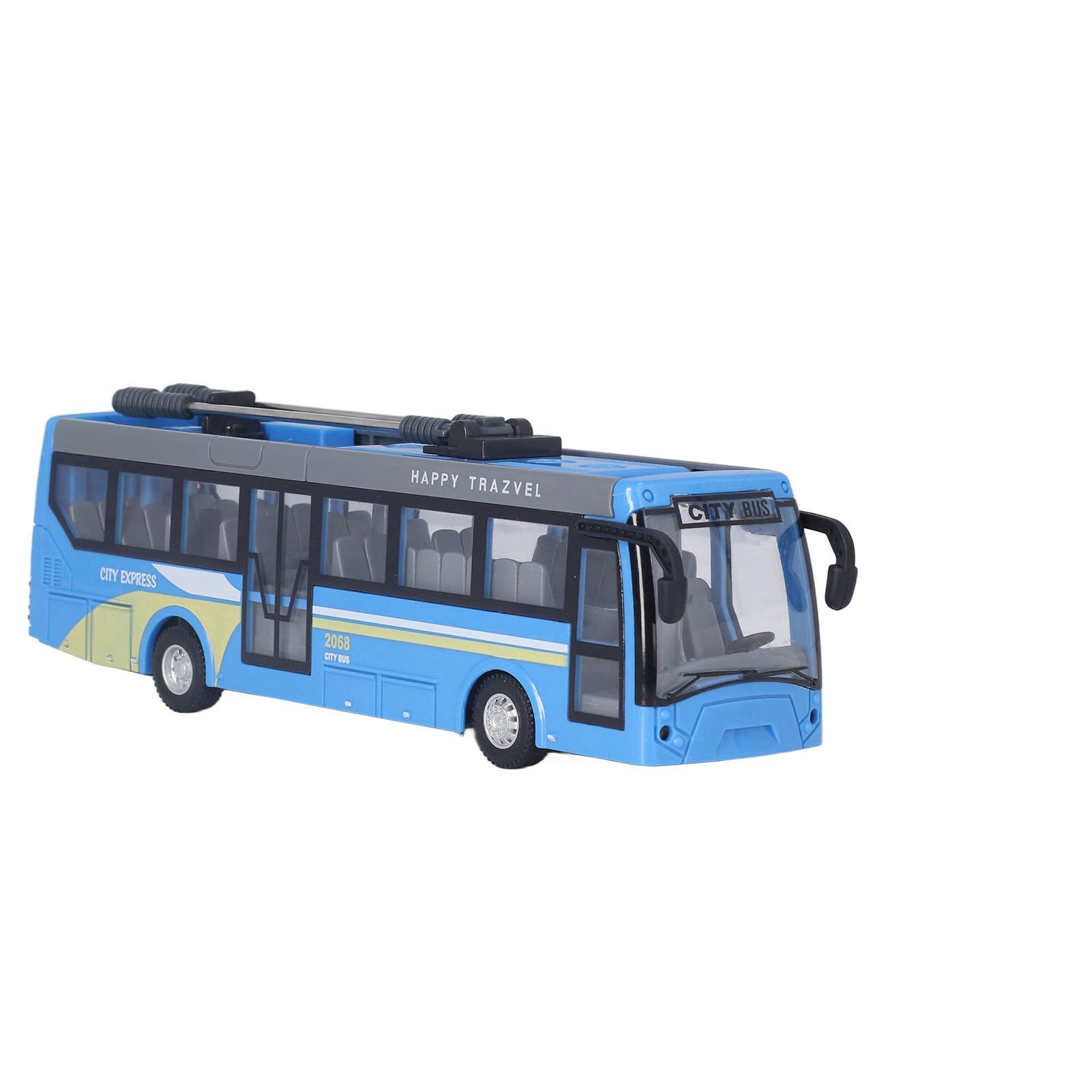 Bus Rc pour Enfants,Bus télécommandé, Bus radiocommandé Haute Simulation, Conduite multidirectionnelle, Bus Scolaire radiocommandé Rechargeable pour Enfants, Bleu