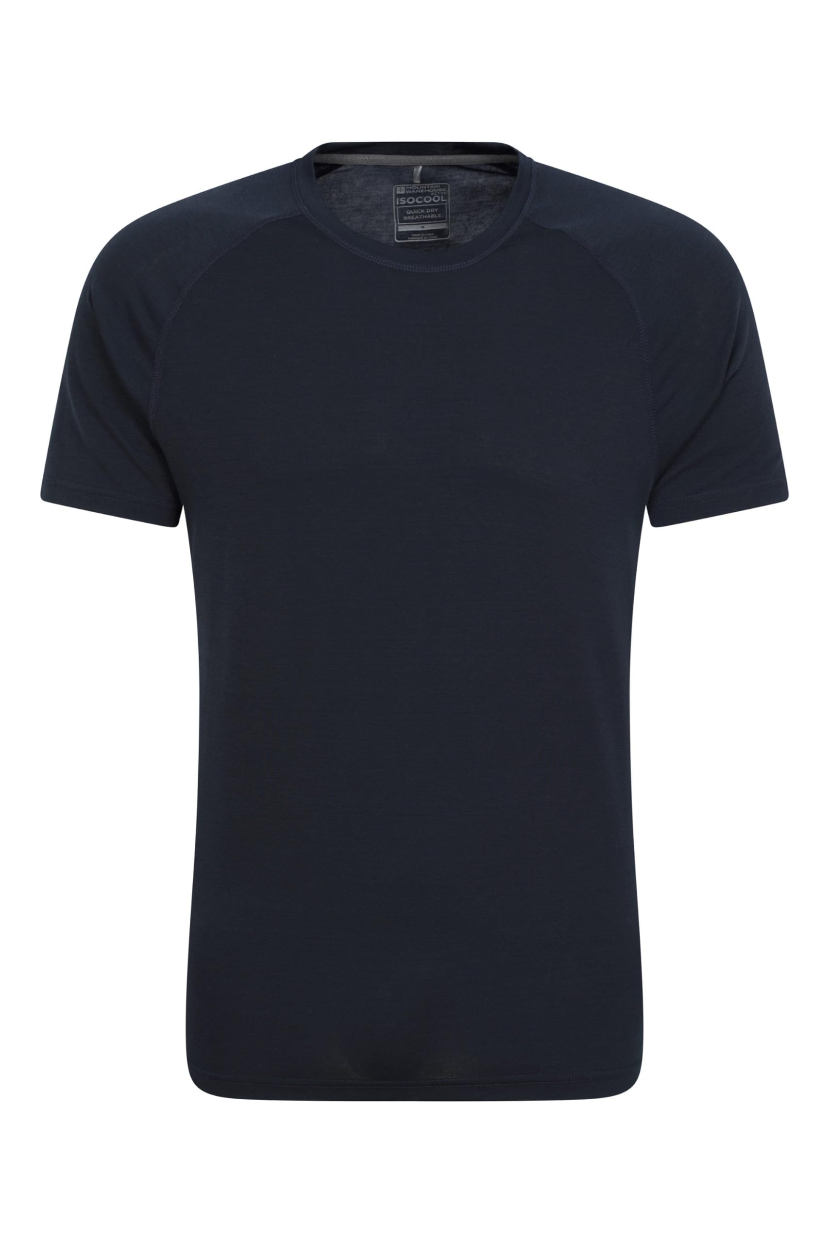 Mountain Warehouse Men's Navy Quick Dry Active T-Shirt - Lightweight & Breathable Top With Quick Dry Properties - Spring Camping, Outdoors, Travelling & Hiking 3XL Plus