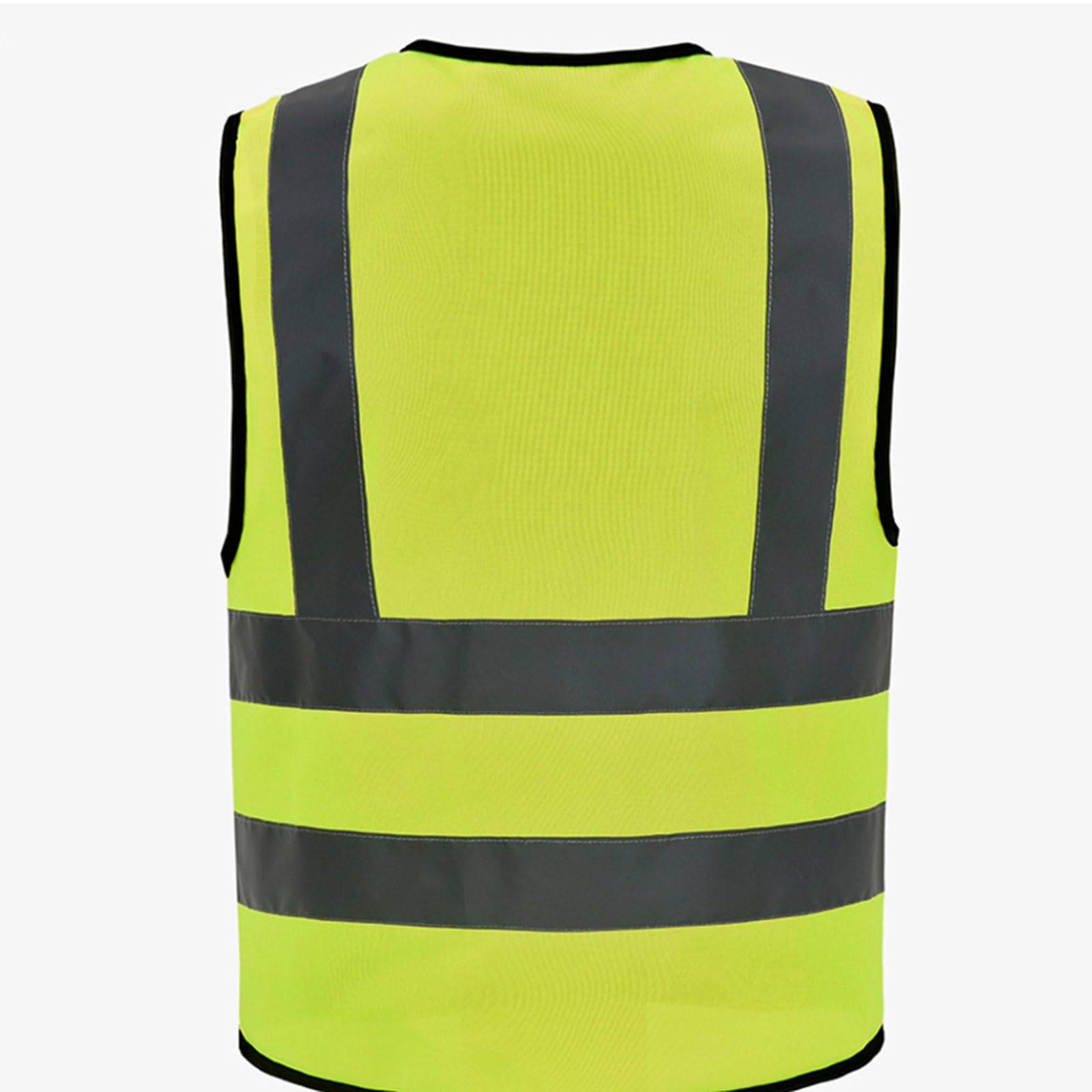 Chaleco reflectante de alta visibilidad, Chaleco de alta visibilidad reflectante con múltiples bolsillos y cremallera, unisex, multicolor, varios tamaños