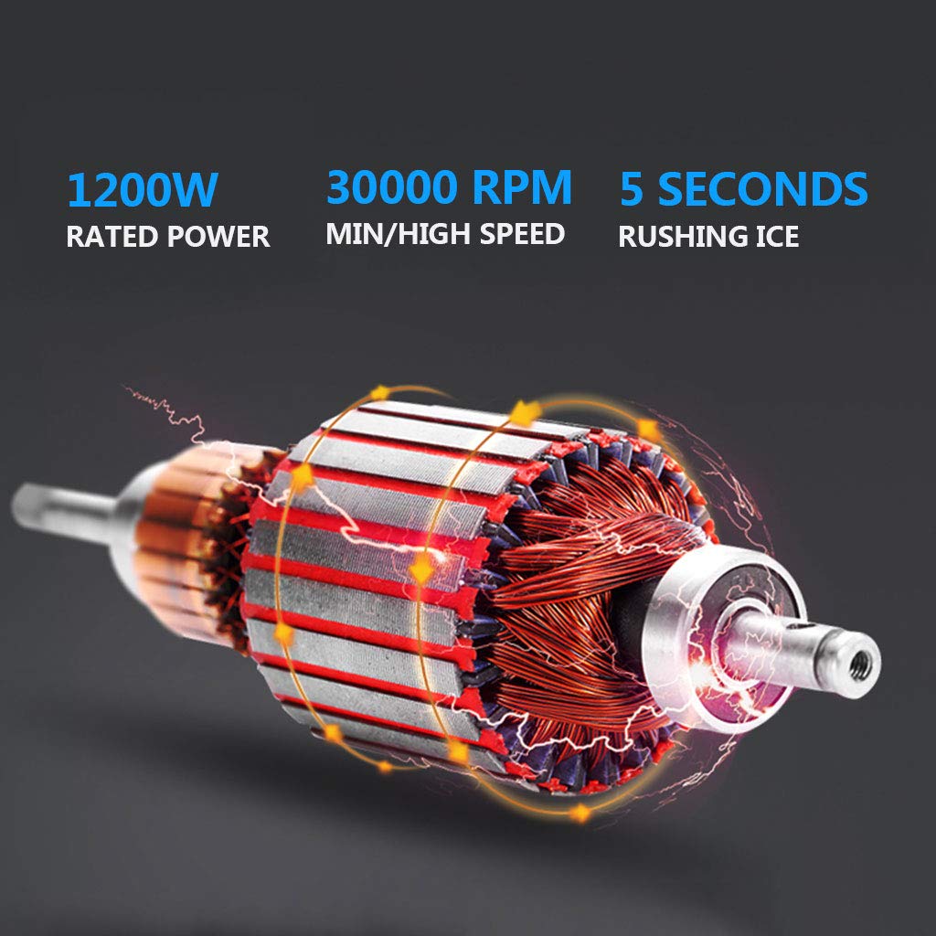Spremiagrumi Multifunzionale Grande capacità 2000 ml Frutta Piccola Parete Rotta 220 V per Uso Domestico Estrattore di Succo di Frutta 1200 W 30 000 RPM