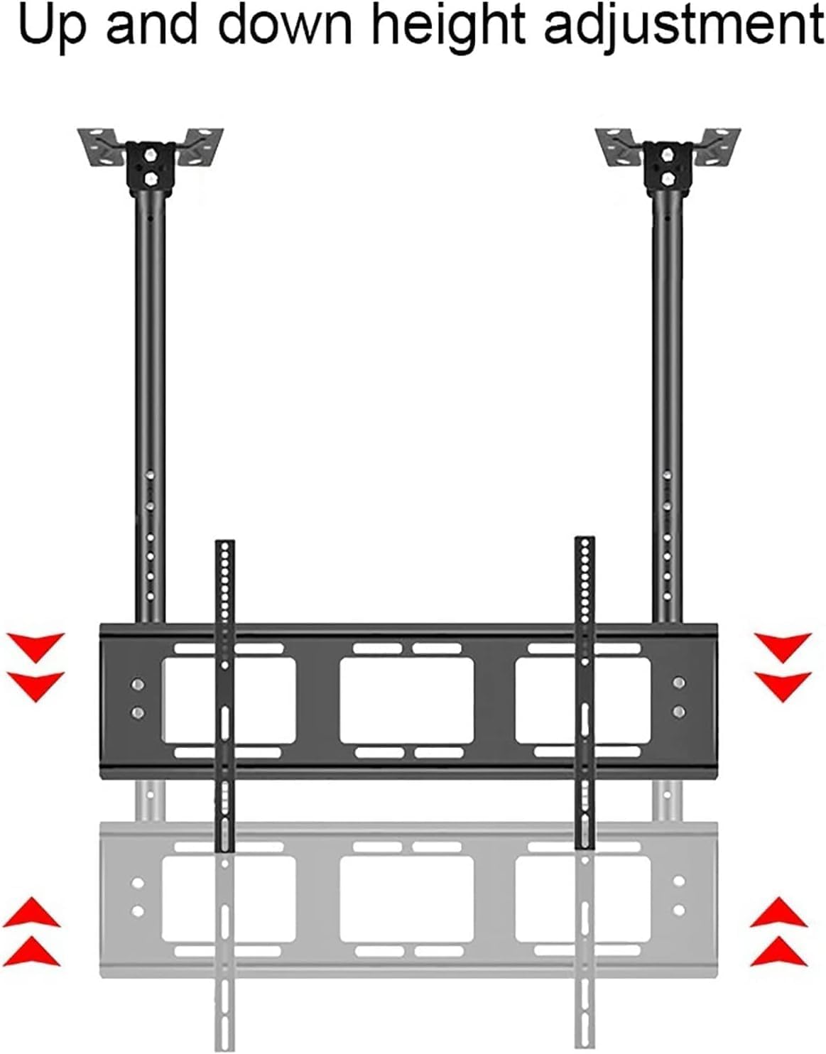 TV Bracket TV Wall Bracket TV Ceiling Mount, Adjustable Double Bar Tilt TV Bracket, Suitable for 40-85 Inch Large LED Screens for 26-70 inch TVs TV Stand