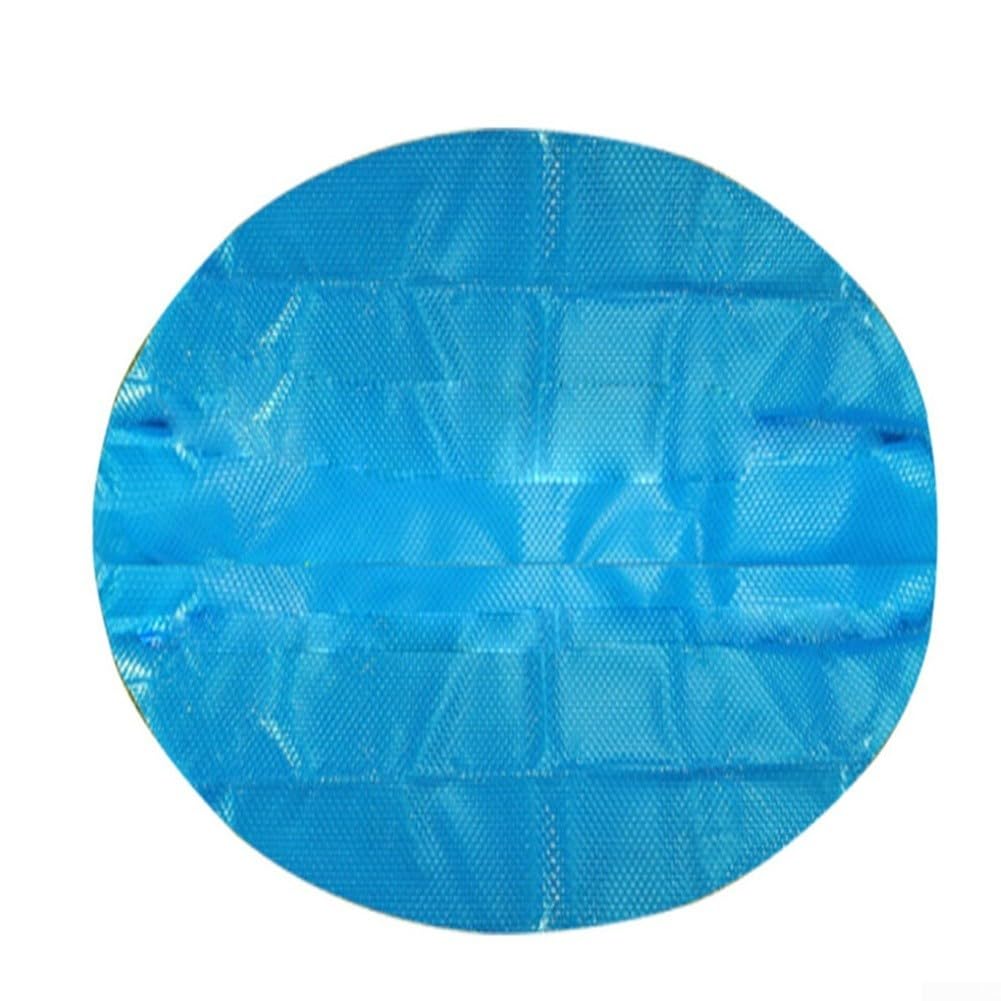 Wusvive Round Swimming Pool Cover, PE Woven Material Rainproof Leaf Protector for 183/244/305/366cm Outdoor Paddling Pools Blue 1PC(10FT)