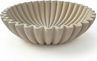 OAKOA Concrete Decorative Bowl - Organic Modern Home Decor Bowl - Decorative Objects - Cement Fruit Bowl - Modern Organic Home Decor