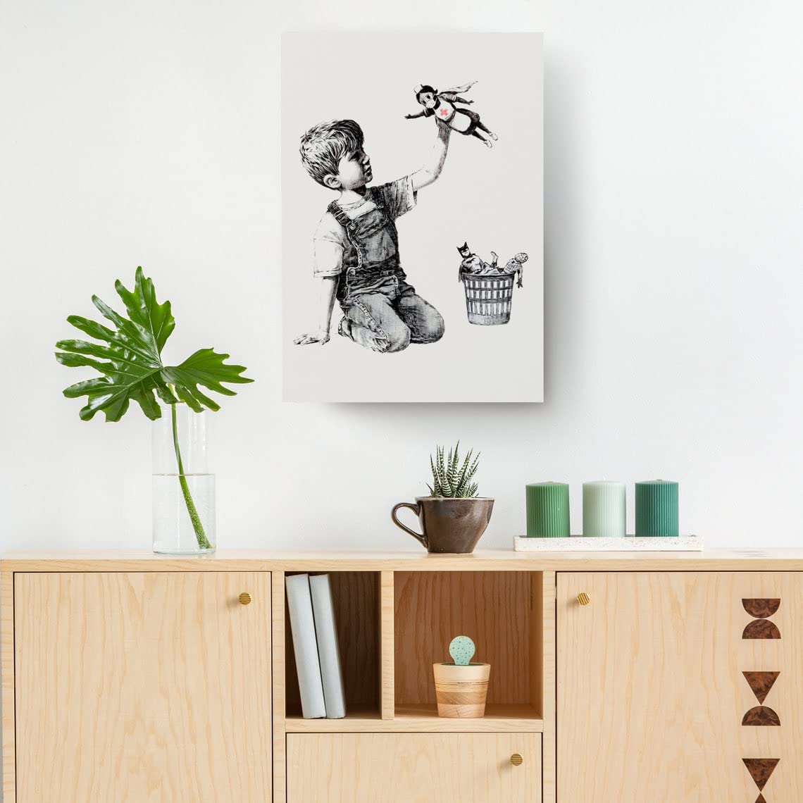 Banksy Game Changer Leinwand Super Hero Nurses 102x76cm in Bayern - Großostheim