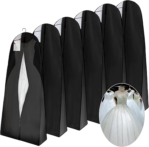Windyun Bolsa de ropa para vestido de novia de 71 pulgadas, bolsa de almacenamiento para vestidos de novia, bolsas de almacenamiento para colgar