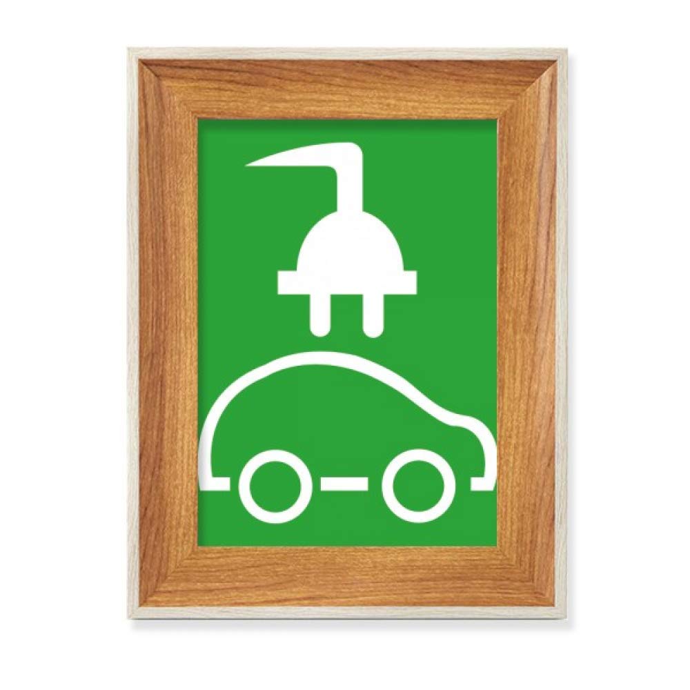 Cadre de Photo en Bois de Bureau avec Motif Dessin Animé et Énergie Véhicule pour Art