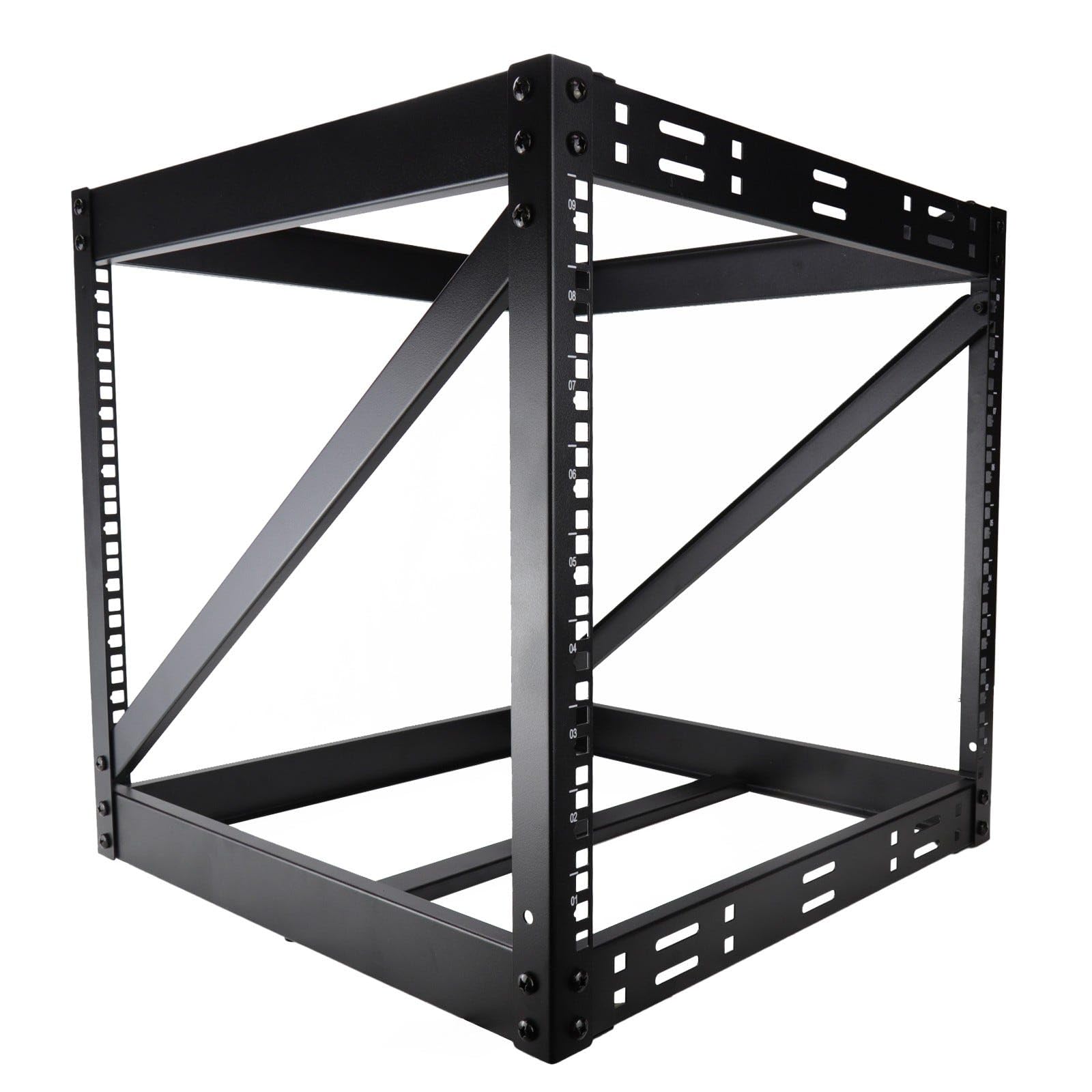 kenable 48,3 cm (19 Zoll) Offener Rack 9U Rahmen Datenschrank PDU/Netzwerk/Panel/Switch Büro/Studio