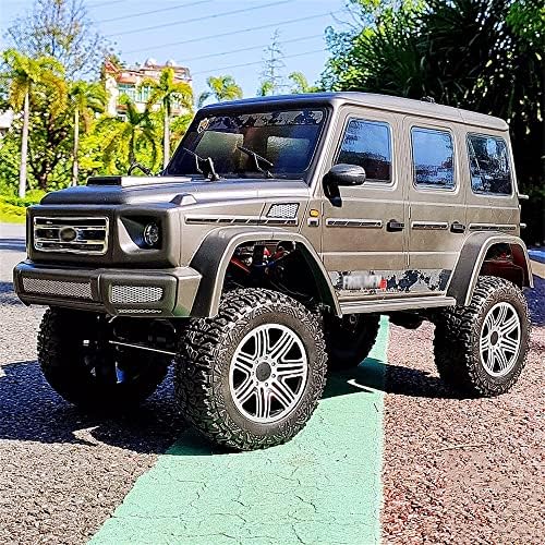 UJIKHSD 1/10 Scale Adult Pro Off-Road RC Rock Crawler Model Car 2.4Ghz 4WD Off-Road Waterproof RC Trucks Vehicle RTR All Terrains Hobby Grade Climbing Car for Boys Adults