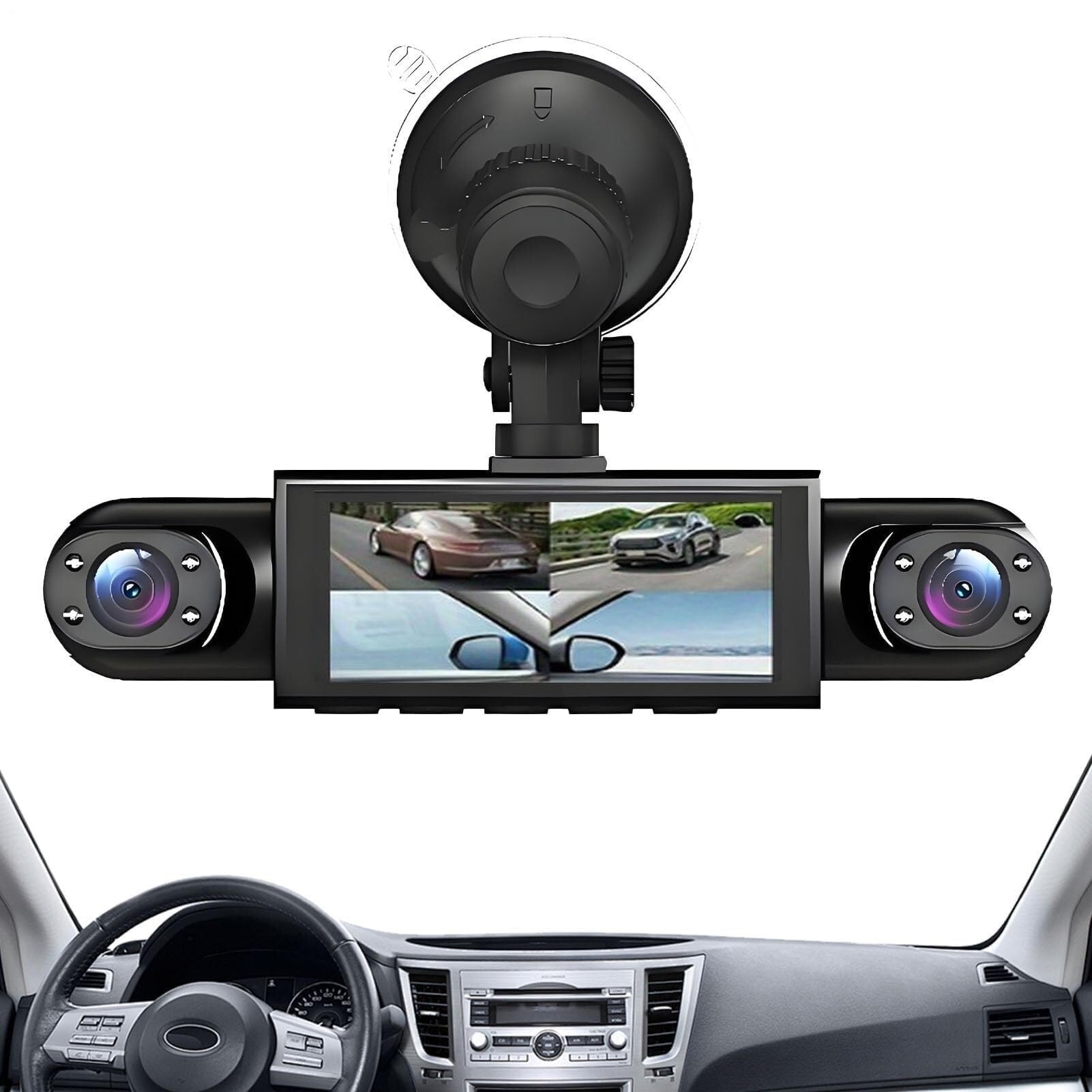Kamera Samochodowa，Rejestrator Drogi，Czterokanałowe Urządzenie Wtyczkowe，Obiektywy 1080P Przód Tył Lewo Prawo，Monitor Parkowania Z Czujnikiem Ruchu，Nagrywanie Pętlowo Widzenie Nocne