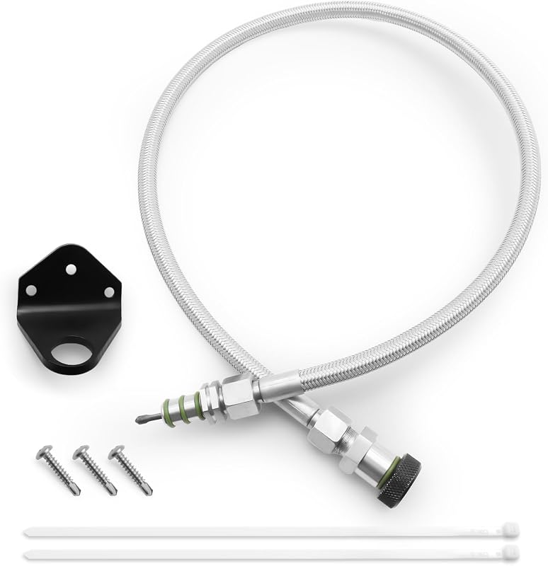 Vareta de nível do fluido da transmissão HAHAHA 8L90E/8L45E em aço inoxidável trançado – Referência 22173