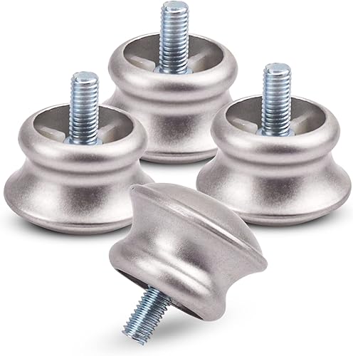 LLHQAMT Los extremos de la barra de cortina son resistentes y duraderos, con forma de hongo plateado, los extremos de las aletas de cortina son