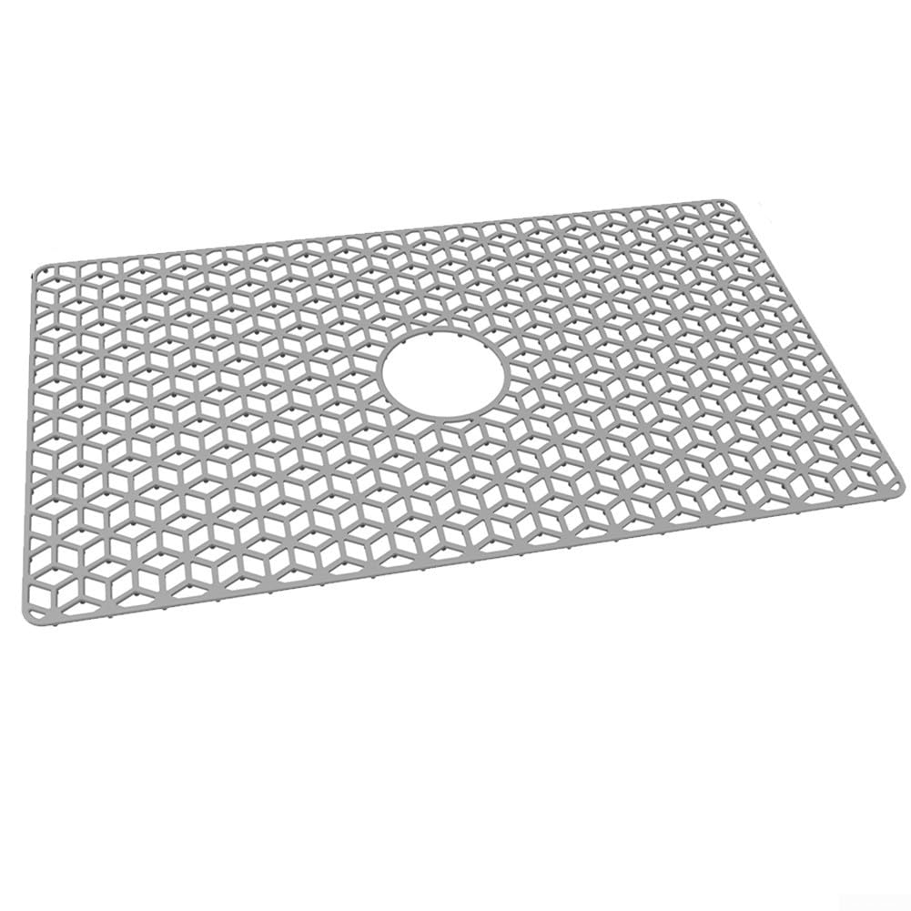 Alfombrilla de silicona para fregadero grande, ideal para escurrir ollas y proteger platos