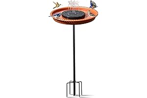 Stylish Hummingbird Solar Powered Birdbath Fountain