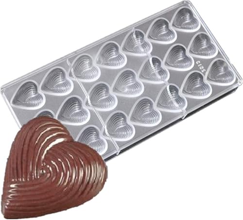 Multiestilo de cacao, olivo, fruta, cubo, oso, caracol, corazón, forma de caracol, molde de policarbonato para chocolate, moldes para cubitos de