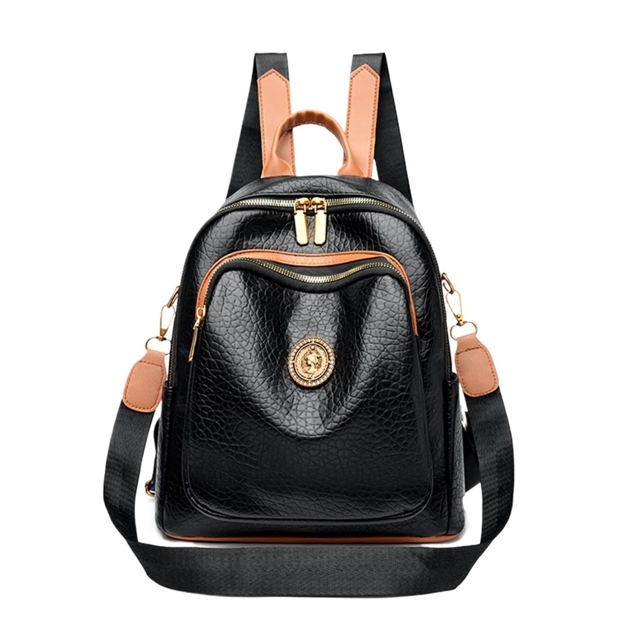 Zaino Scuola Superiore Zaino da donna alla moda, in pelle, viaggio, casual, a tracolla, for ragazze adolescenti, scuola
