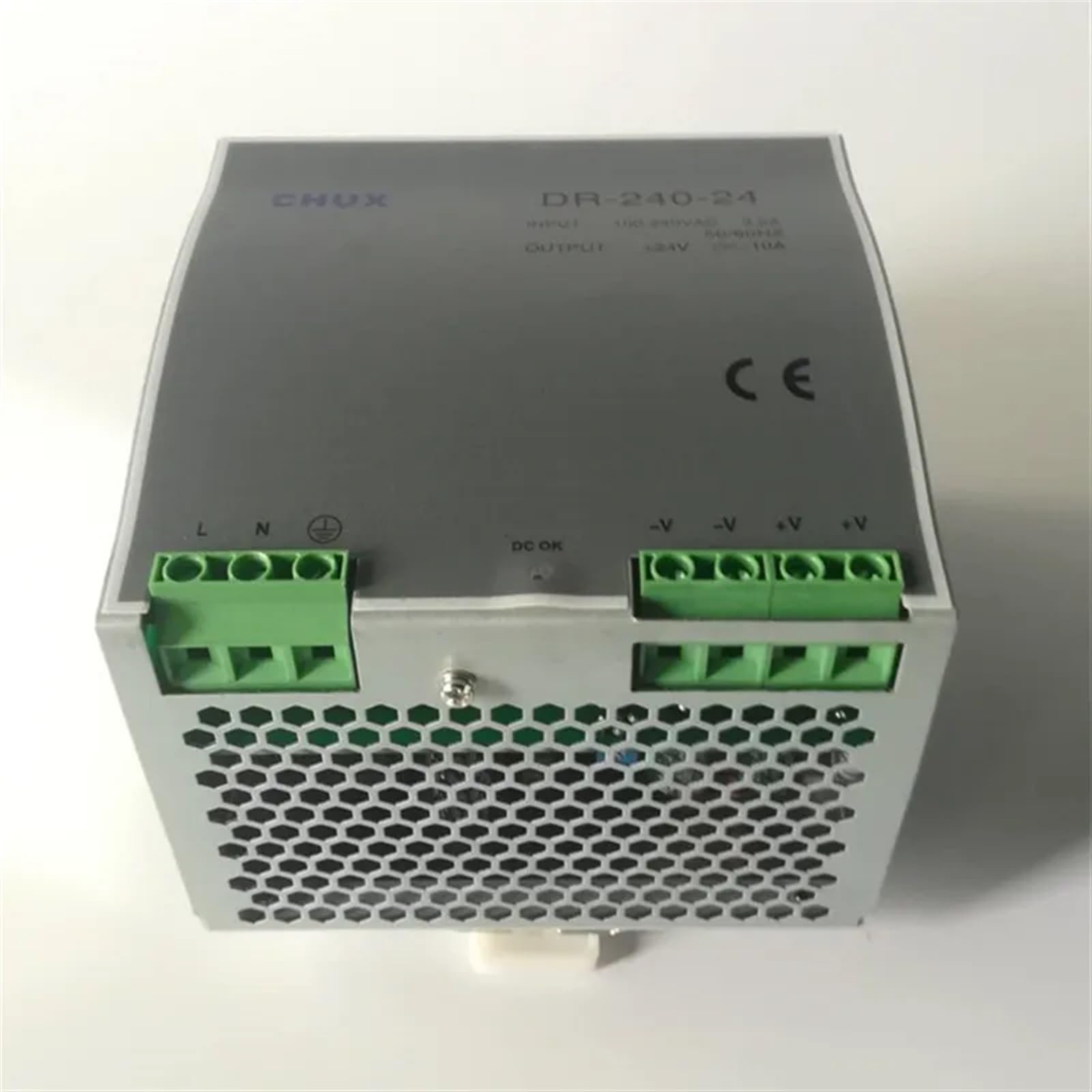 Alimentation de Commutation sur Rail DIN 240w 24V 10A, Sortie Unique, entrée AC/DC SMPS DR240w-24v, adaptée aux lumières LED de vidéosurveillance CNC