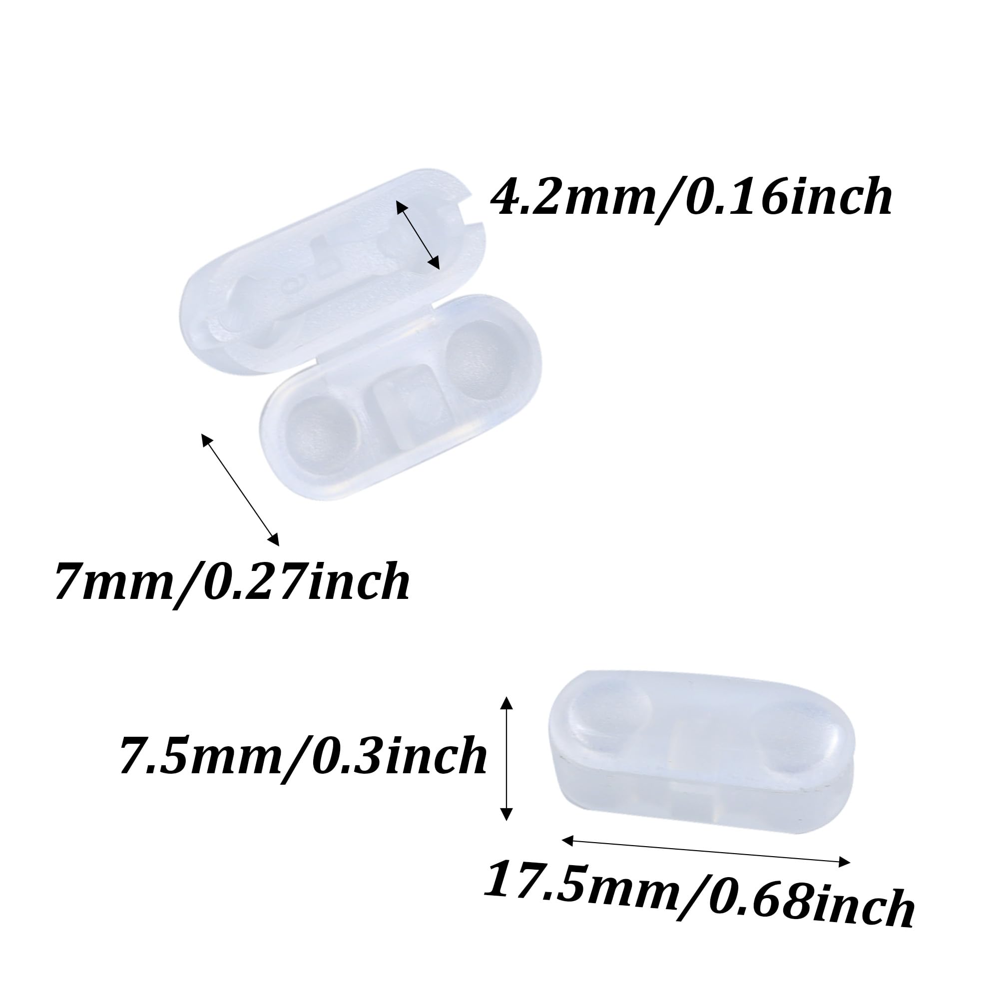 Runseaway 30PCS Transparent Plastic Chain Connector Clips, Replacement Vertical Roman Roller Blind Ball Chain Cord Connector Clips for Window Household Blinds Parts