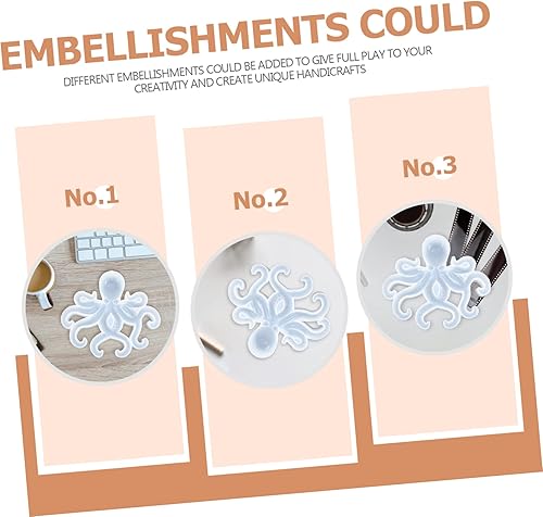 Miniatura 2 de UPKOCH Octopus Silicone Mold Ocean Animals Coaster Molds Resin Silicone Molds Mirror Silicone Casting Octopus Chocolate Sea Animal Resin Molds