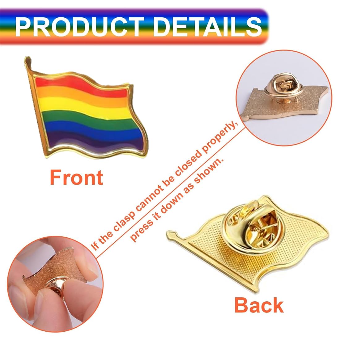 Broches Arcoíris LGBT Pack 16 Pines Decoración Mochila Chaqueta Bolso