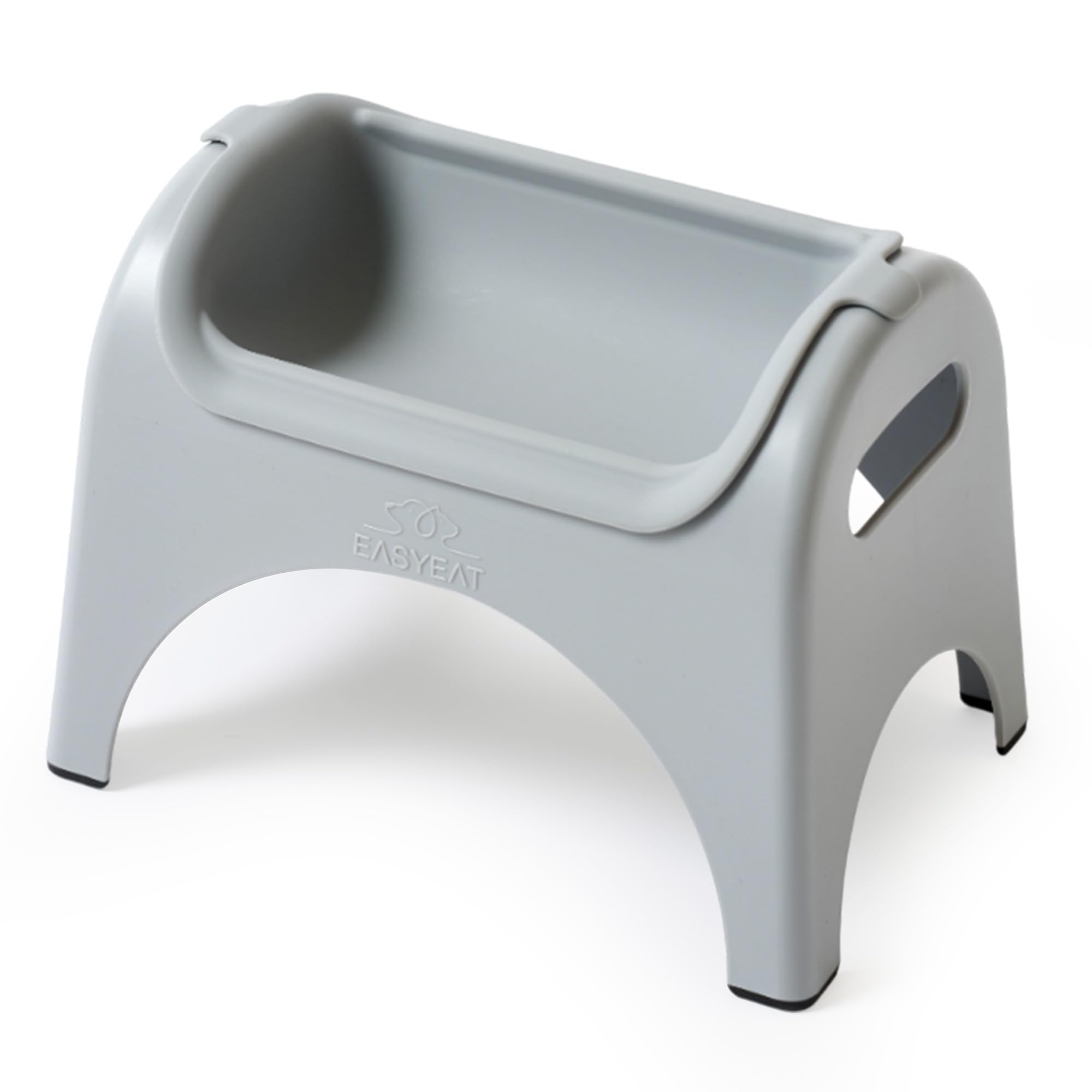 The Premium Dog Feeding Station Perfect for Small to Medium Sized Pets Raised Dog Bowl with a Beautiful, Non-Slip Design –Elevated bowl Improves Digestion, User friendly (Steel Grey)