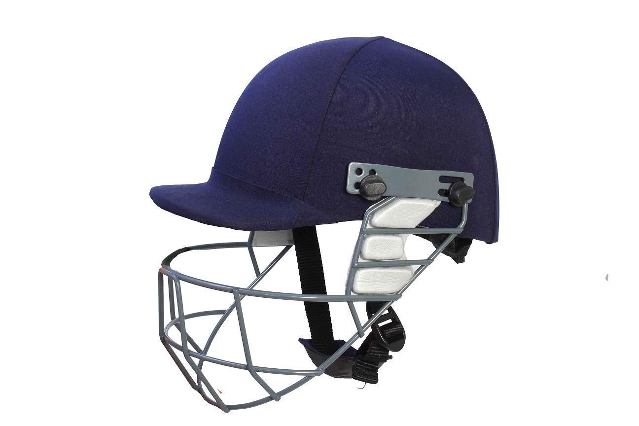 FORMA Club Helmet with Mild Steel Grill Navy Blue - Junior/Boys - 51-53cm