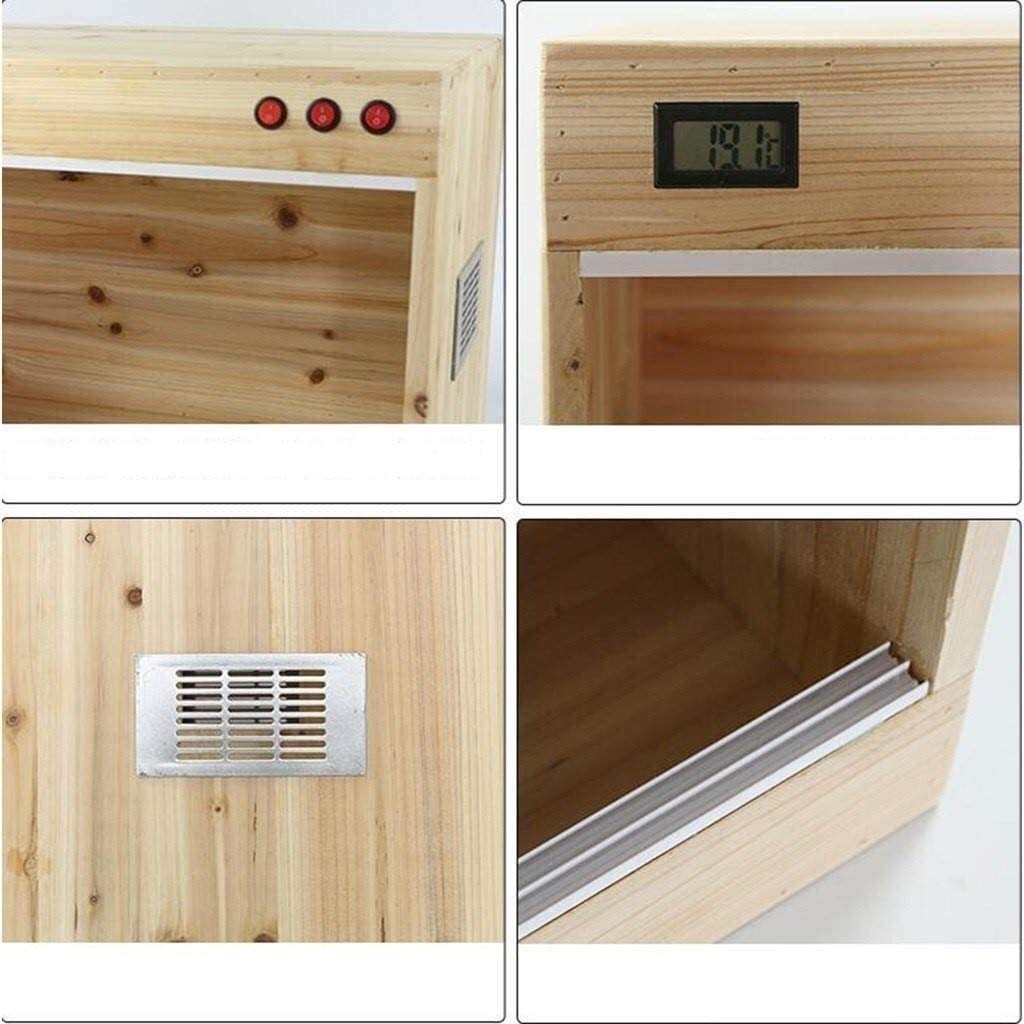 Tanque Anfibio pequeño portátil, terrario para Reptiles de Oficina, Caja de Ciencia de Madera, Tanque de hábitat para Reptiles, Caja de Transporte para Reloj con Jaula para Tortugas y lagartos