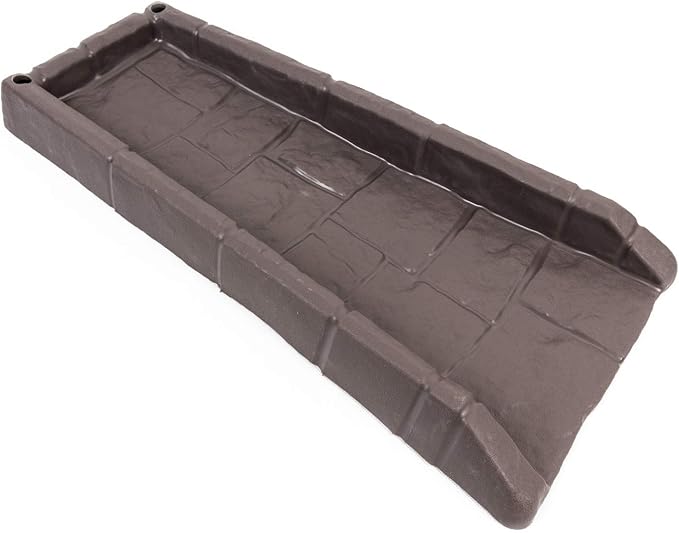Woodside Decorative Gutter Splash Block, Downspout Tray/Run Off