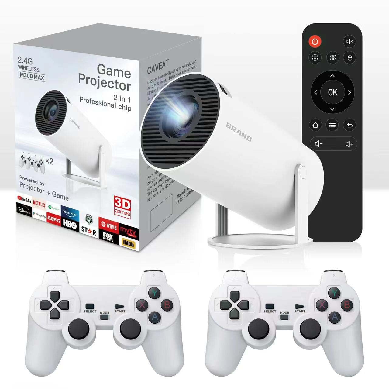 Cinemaster Pro M300 Max 4K Smart LCD Projector P30 Max for Lunoosh Retro Movies and Games