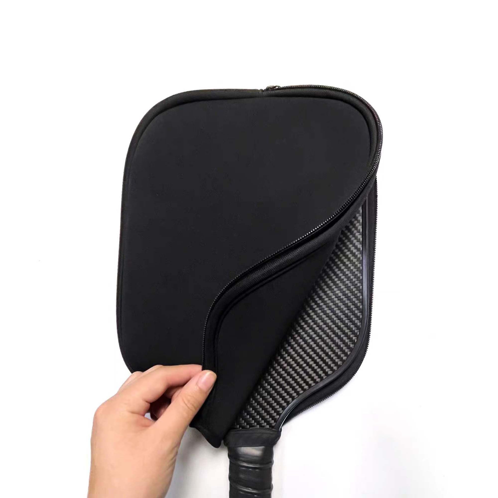 Copri racchetta per pickleball con tasca in rete per cordino Coperchio per Pickleball Racchetta Custodia protettiva in neoprene per pagaia da pickleball per racchette da pickleball