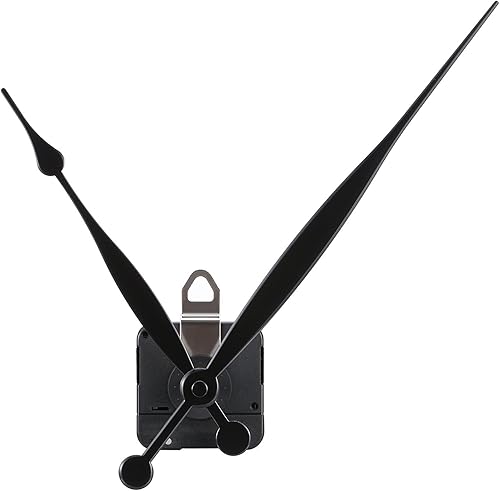 Piezas de repuesto de movimiento de reloj de cuarzo de alto par con agujas de pala de 8.2 pulgadas de largo y colgador (1.220 in)