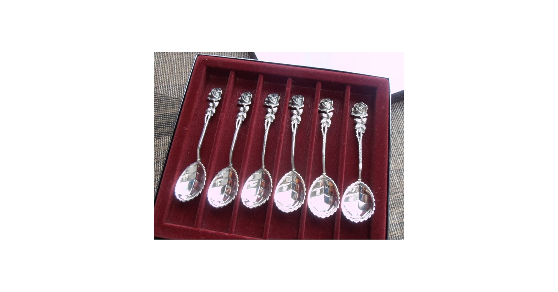 【Cristoph Widmann】 薔薇のデザートスプーン 6本【純銀】 CHRISTOPH WIDMANN Hildesheimer Rose Silver 90 Spoon Set of 6
