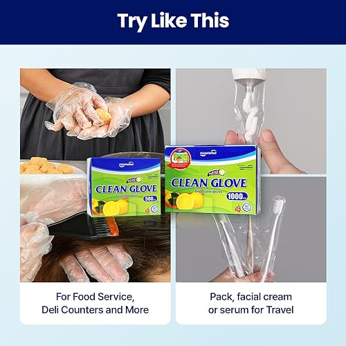Miniatura 7 de CLEANWRAP Guantes desechables (corto/largo) - LDPE, BPA FREE