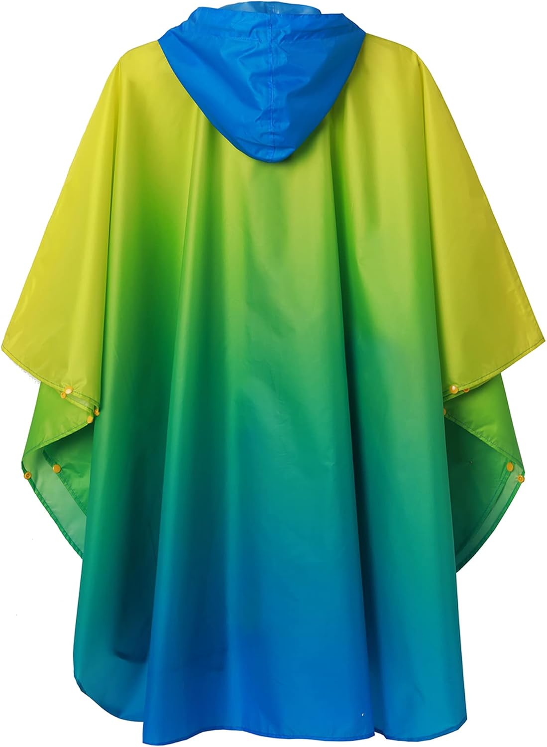 SaphiRose Rain Poncho for Adults, Waterproof Hooded Zipper Raincoat with Pockets, Lightweight Packable for Men and Women