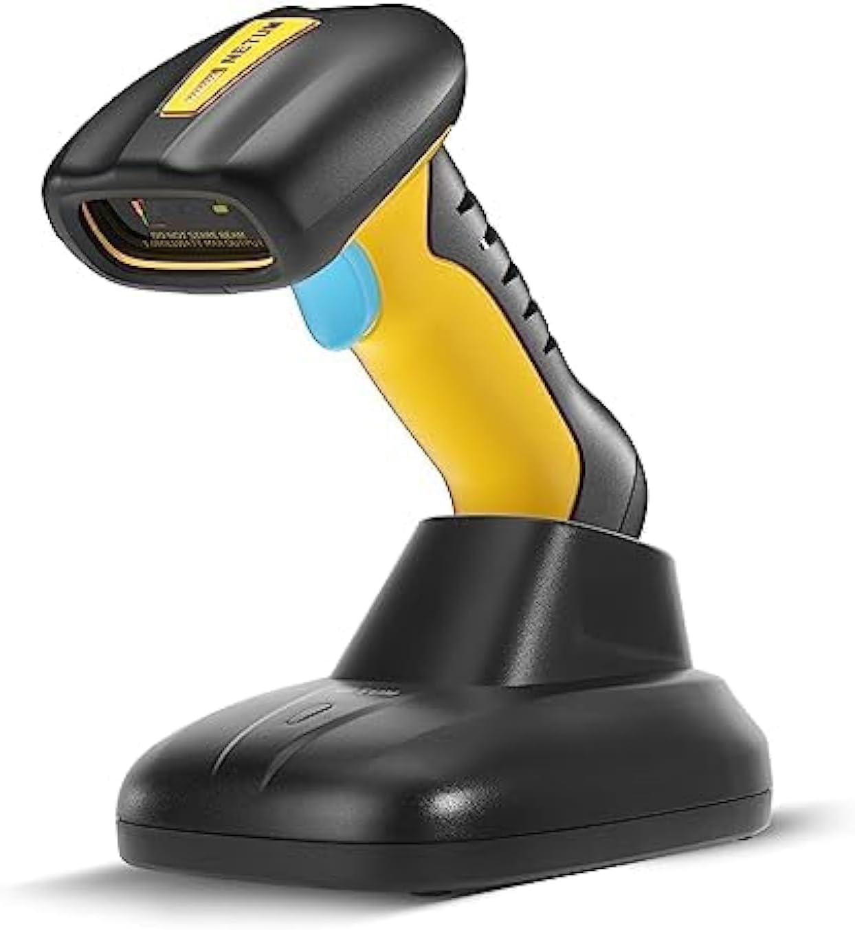 NETUM Upgraded QR Industrial Bluetooth Barcode Scanner with Charging Dock, Wireless 2D 1D Bar Code Reader 2600mAh Drop Protection Shock Dust Proof Hands Free for Windows Mac Android iOS (NT-1200)