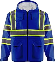 Vista 10 de Chaqueta de seguridad de alta visibilidad ANSI/ISEA Chaqueta reflectante estándar con bolsillo y cremallera