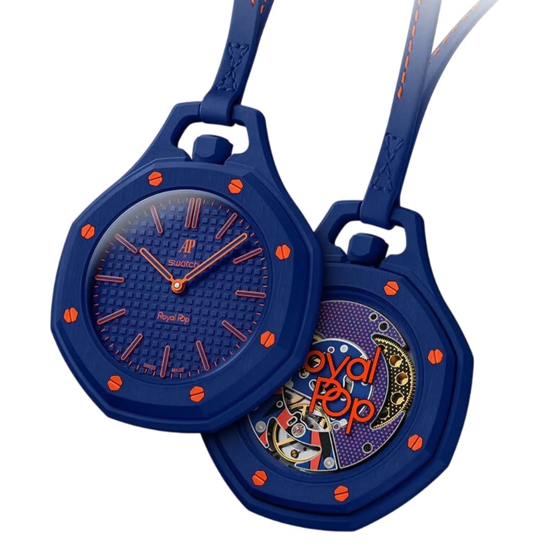 Buy Swatch x AP Royal Pop Orenji Hachi Pocket Watch SSX03L103N at