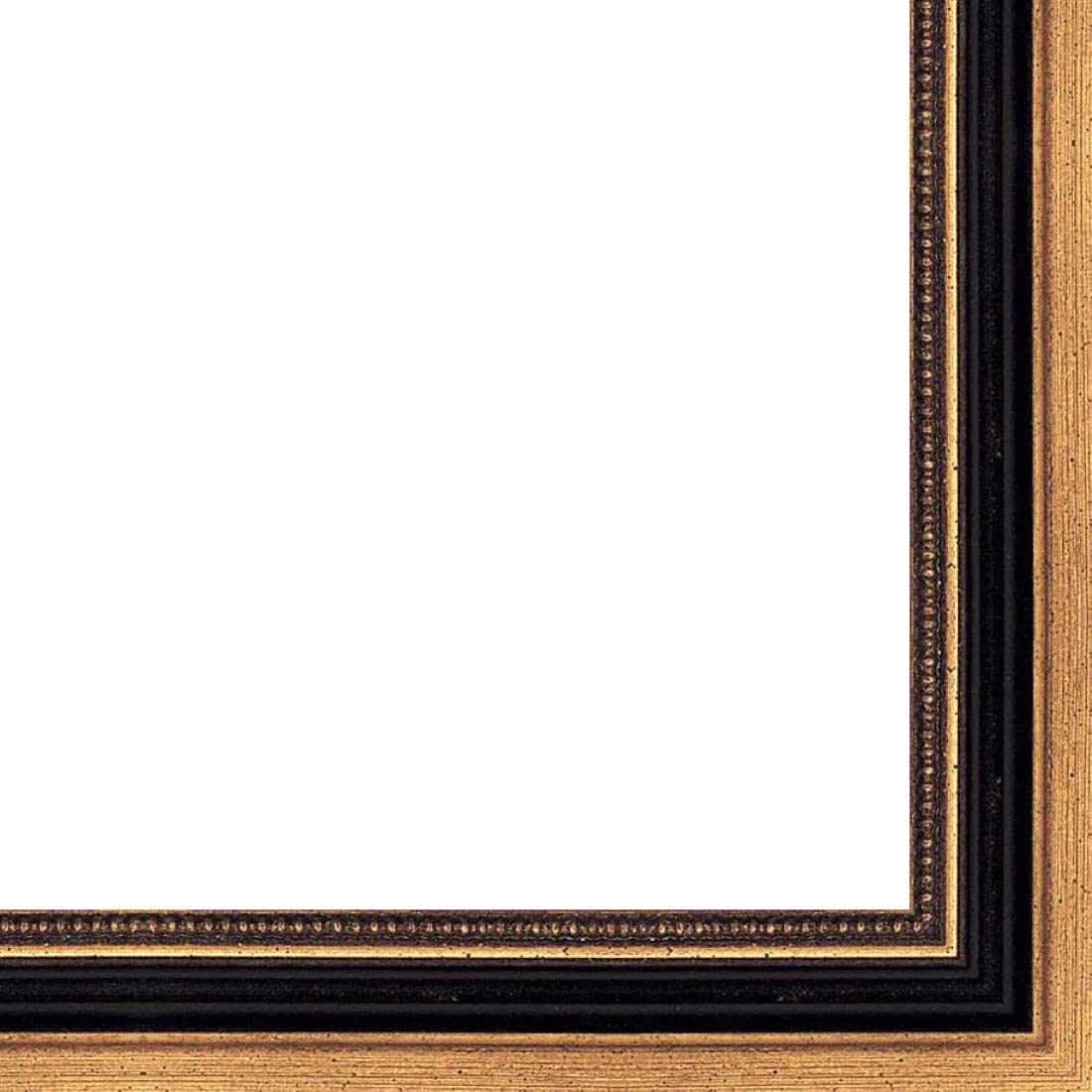 CountryArtHouse Picture Frame Moulding (Wood) 100ft Bundle - Traditional Gold Finish - 0.75