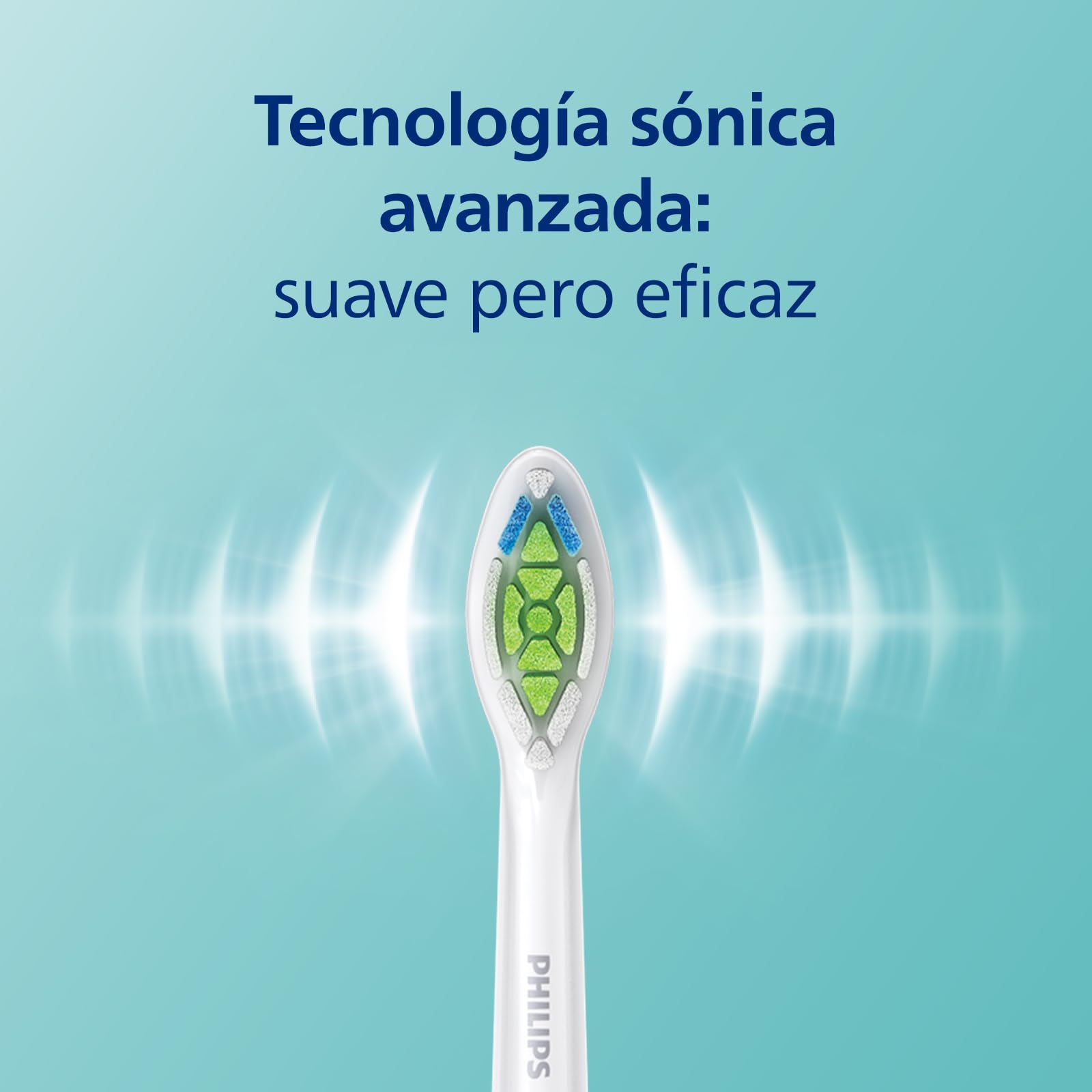 Philips Sonicare ProtectiveClean 4300 cepillo dental eléctrico, cepillo dental sónico con dos niveles de intensidad, sensor de presión y temporizador, blanco, modelo HX6807/35