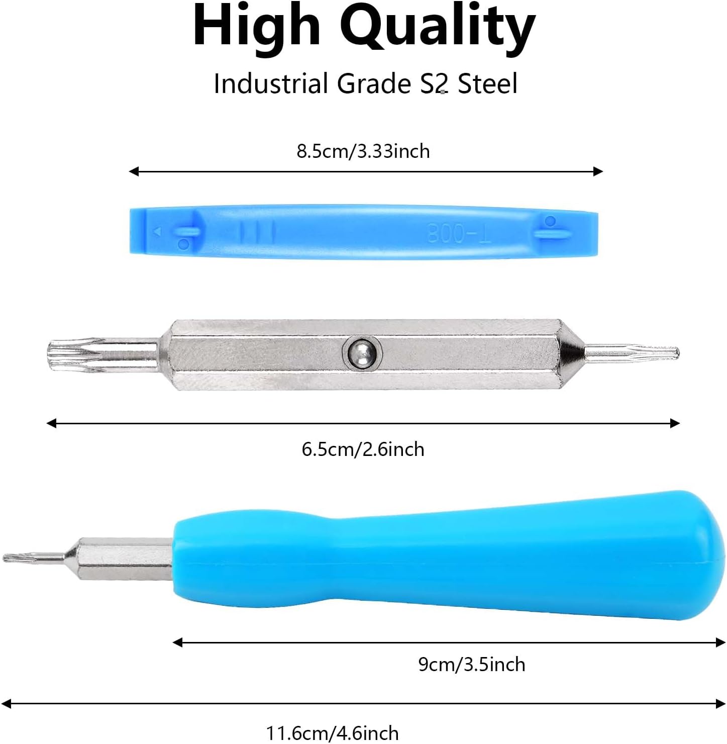 Generic Ring Doorbell Screwdriver Set, T6 & T15 Bit, Fits All Ring Models, Blue, Plastic, Indoor Use
