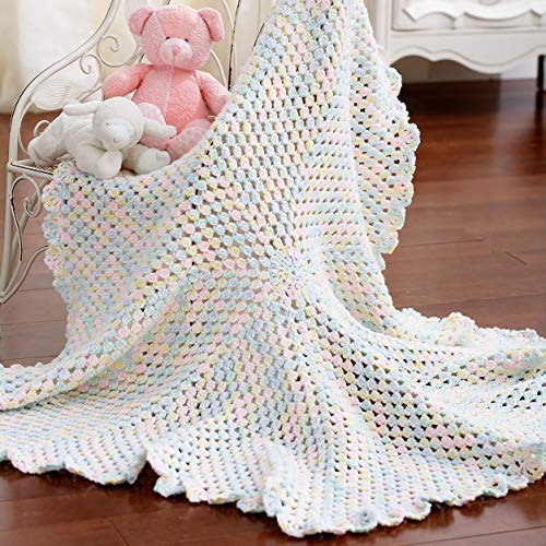 Image of Bernat Baby Sport Big Ball Ombre Yarn - (3) Light Gauge 100% Acrylic - 9.8oz - Lilac Bouquet - Machine Wash & Dry