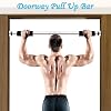 Adjustable Pull Up Bar for Home, Stainless Steel Hanging Bar for Doorway - Strength Training Equipment for Men & Women, Home Gym Chin-Up Bar
