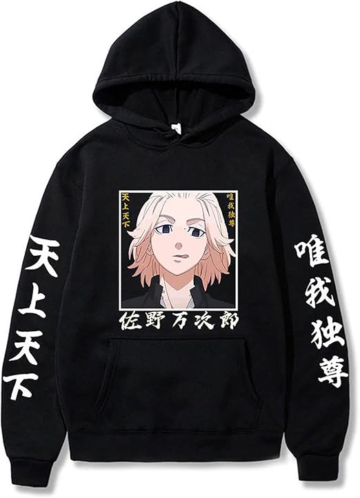 Anime Tokyo Revengers Hoodie Streetwear Sano Manjirou Long Sleeve Sweatshirt Invincible Mikey 