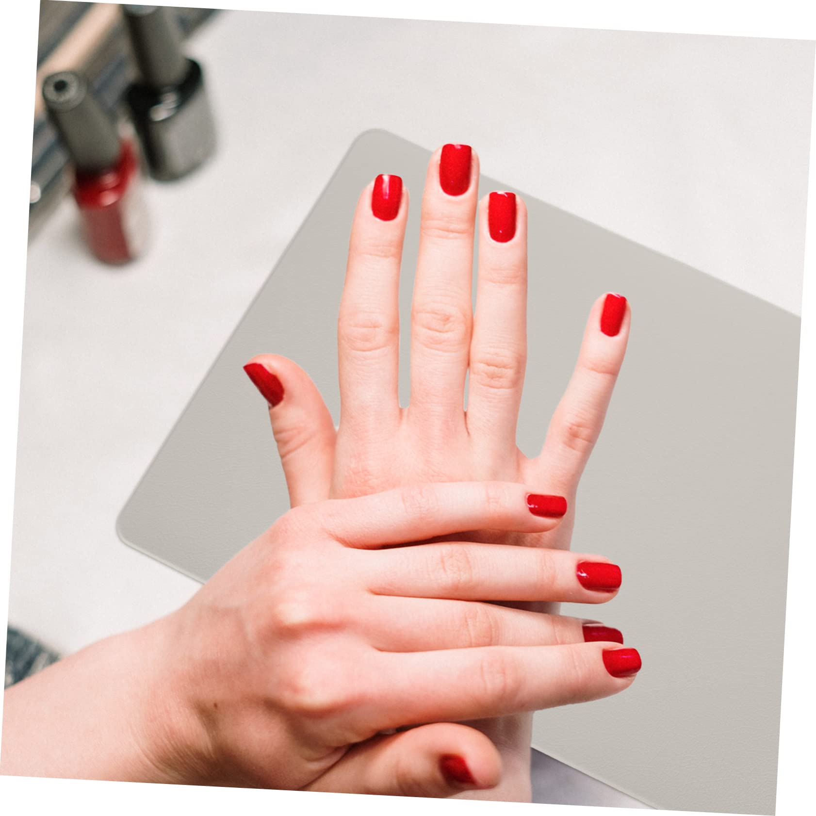 minkissy Poggiamani Manicure 4 Pz Tappetino Per Unghie Supporto Del Braccio Della Scrivania Tampone Per Manicure Tappetini in Silicone Tovagliette Cuscino Per Per Manicure Morbido Tavolo Pu