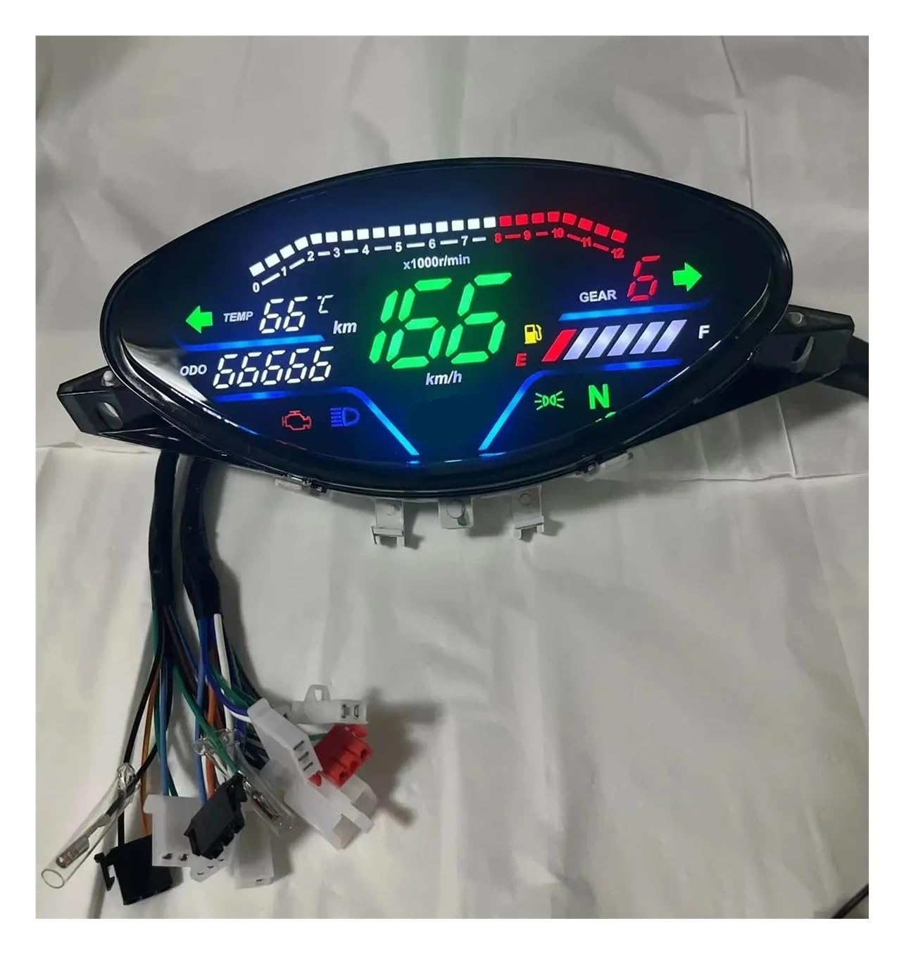per per Smash 110 Tachimetro RPM per Moto da Cruscotto Digitale A Contachilometri