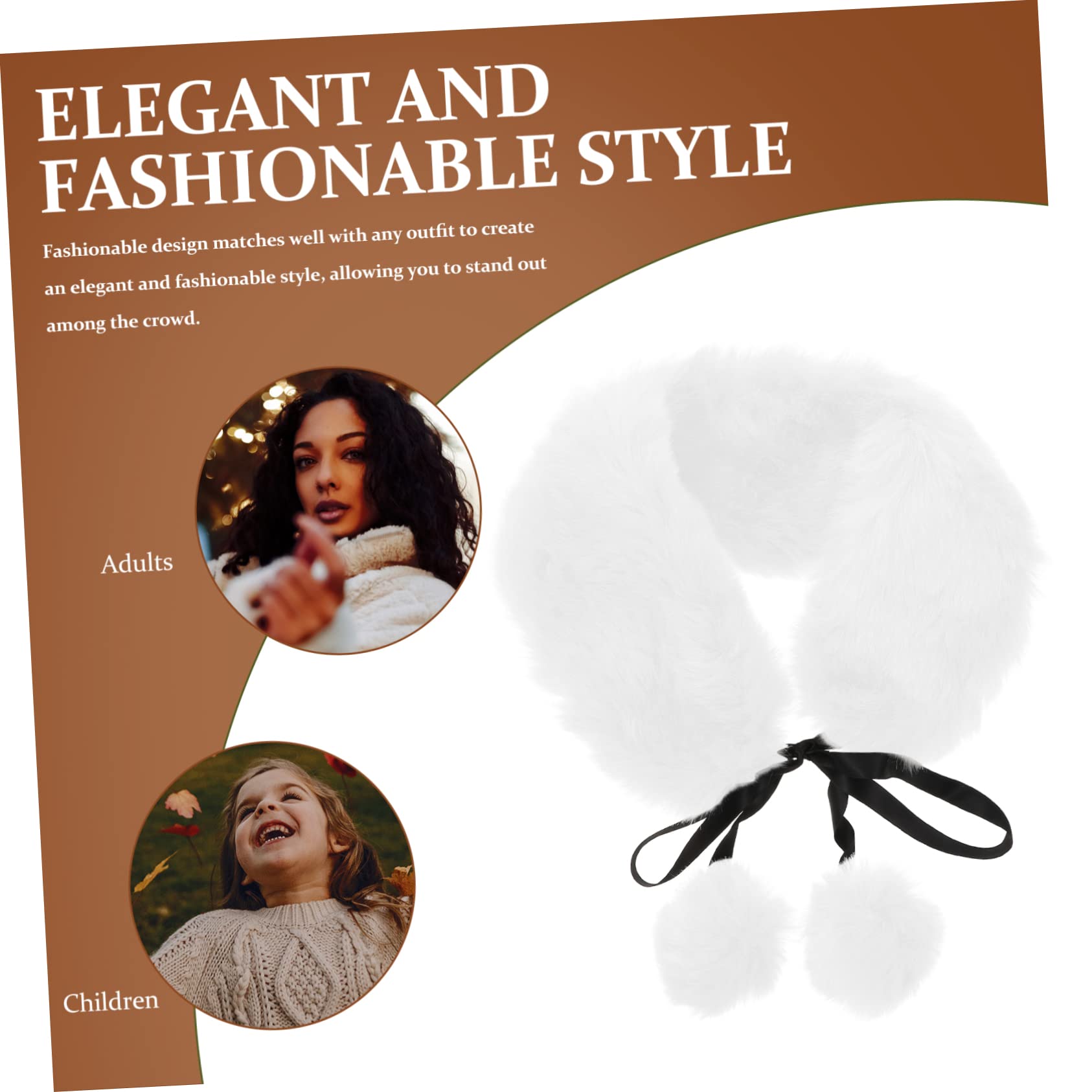 SOIMISS 3piezas Bufanda De Invierno Femenina De Peluche Cálida y Cómoda Cuello Decorativo De Bola Para Días Fríos Para Estudiantes y Uso Diario