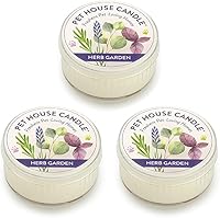 Vista 1 de Pet House - Mini velas para olor de mascotas hechas con cera de soja natural, a base de plantas, aromáticas aptas para perros y gatos, paquete de 3