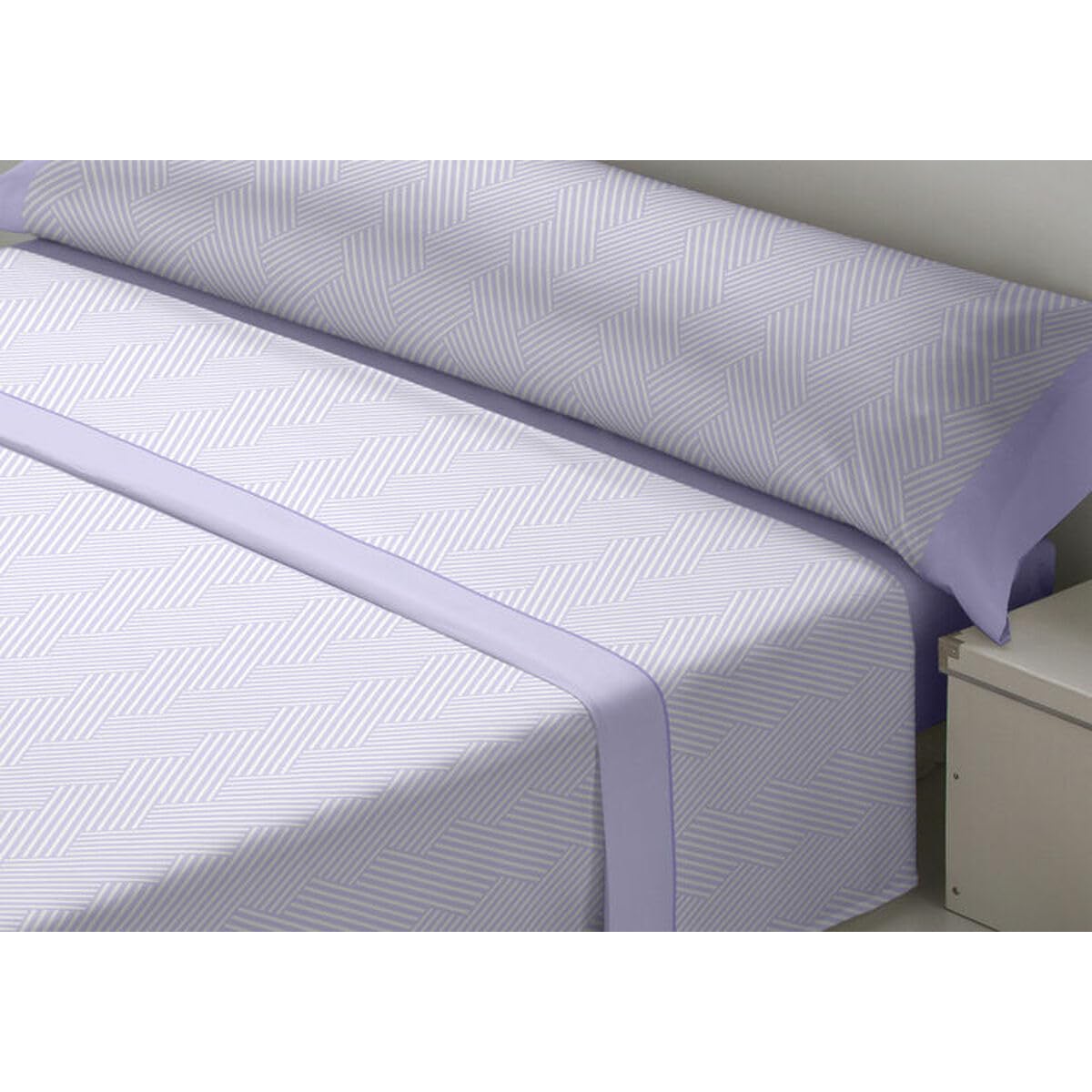 D'Or Juego de Sábanas VARTO Malva Cama de 105 Franela